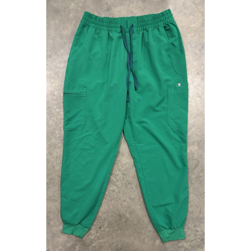 Figs Women's Technical Collection Green Jogger Scrub Pants Size 2XL